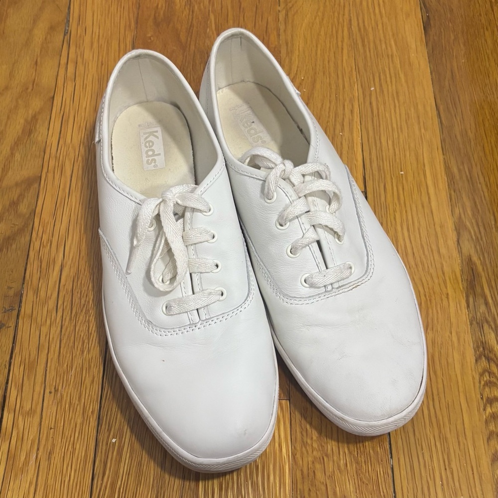 White leather Keds